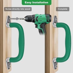 Ergonomic Triangular Safety Handles for Kids – Non-Slip & Easy Install (2 Pack)