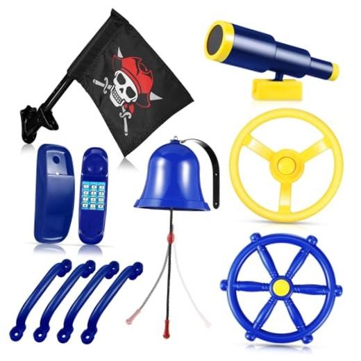 Swing Set Accessories Outdoor Playground Accessories Backyard Blue, Yellow