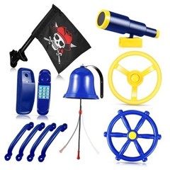 Swing Set Accessories Outdoor Playground Accessories Backyard Blue, Yellow