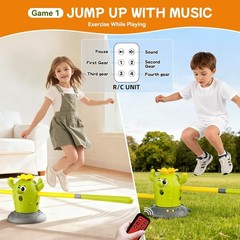 4-in-1 Cactus Outdoor Play Set for Kids Ages 3-8: Rocket Launcher, Baseball &…