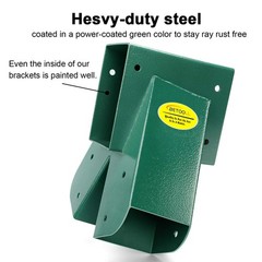 A-Frame 2 Brackets Swing Set Bracket with Mounting Hardware (Green)