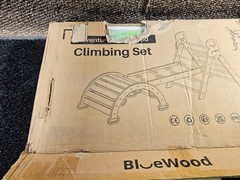 BlueWood CS3JT Pikler Triangle 7-in-1 Foldable Wooden Toddler Climbing Toys
