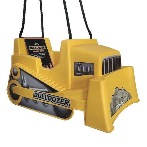 Bulldozer Toddler Single Swing Seat Heavy Duty Rope Outdoor Child Playground