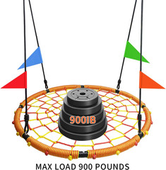 43″ Spider Web Swing,Tree Swing for Kids Outdoor,Outdoor Large Web Swings，900Lb