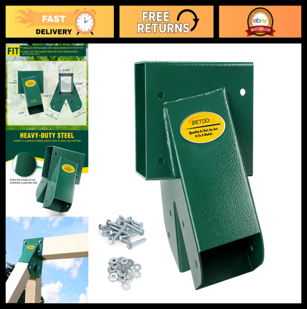 Heavy Duty A-Frame Swing Set Bracket with Mounting Hardware – Indoor/Outdoor Use