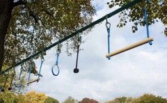 Ninja Obstacle Course 7 Obstacles Monkey bars Swing Rings