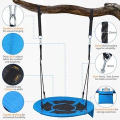 900lbs 40″ Outdoor Tree Swing for Kids Adults | Anti-Sagging Flying Swings for