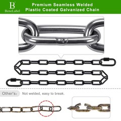 BeneLabel 2Pcs 65″ Swing Chain Heavy Duty 1000 LBs Capacity Hanging Chains Po…