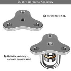 360° Swivel Hanger with Bearing & Carabiner, Heavy Duty Hook for Tire and Sau…