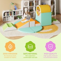 11 in 1 Multifunctional Toddler Slide Playset for Kids Indoor Outdoor Playground