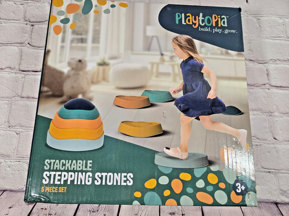 Playtopia Stacking Stepping Stones Play Equipment – 5pc NIB