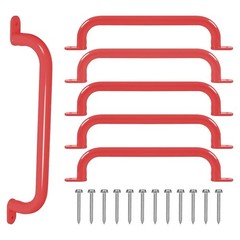 Espets 17.2 Inch blue Metal Safety Handles For Playground 6 Pack – Red
