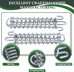 SHENGHUISS Shock Absorbing Spring 2 Pcs 304 Stainless Steel Spring for Porch Swi