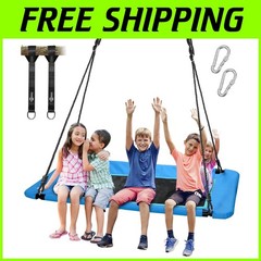 Spacious Waterproof Tree Swing with 2 Hanging Straps – Safe for Kids & Adults=