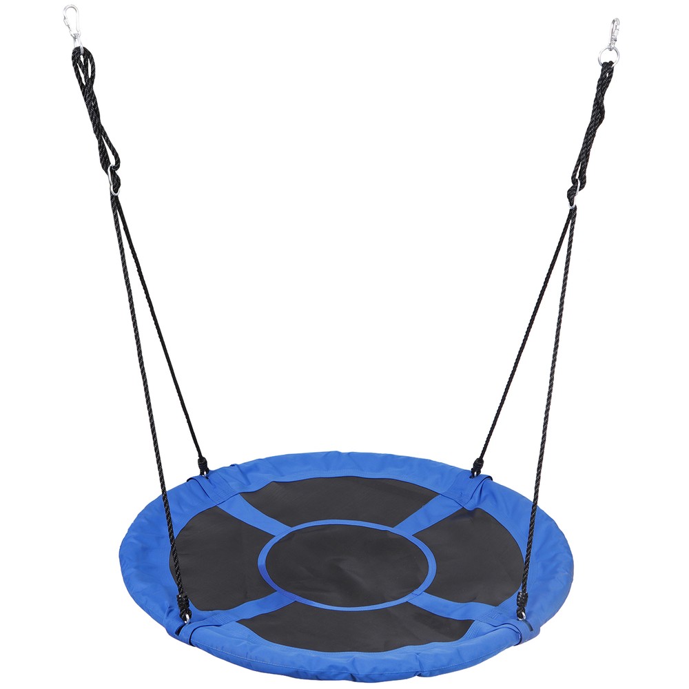 360° Rotation Durable 48 Inch Metal Frame Saucer Tree Swing for Kids and Adults