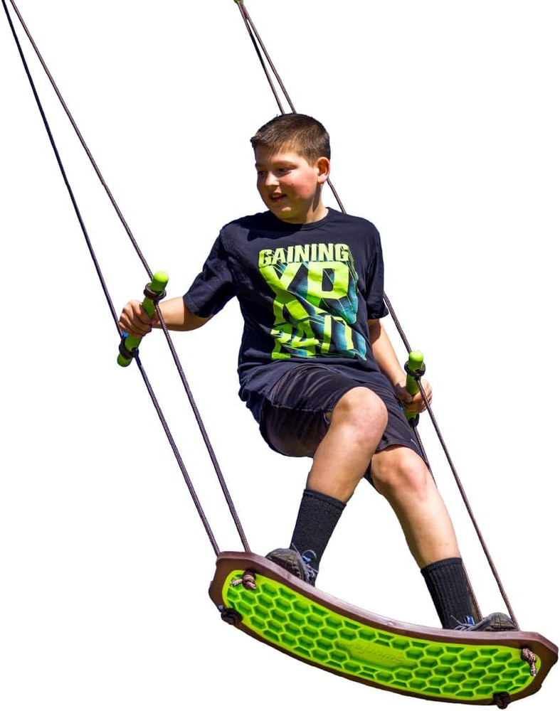 Swurfer Kick Stand up Surfing Tree Swing Outdoor Swings for Kids up to 200 Lbs –