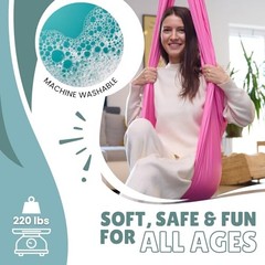 Sensory Swing for Kids and Adults. Indoor and Outdoor Therapy – or Blue Pink