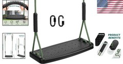 Deluxe Children’s Swing Seat with Non-Slip Cushion & Easy Installation – Black