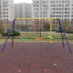 V-Shaped Frame Swing Set Galvanized Children’s Swing Set Treated