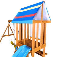Wooden Outdoor Swing Set 3 in 1 Swing Set outdoor Children’s Playset with Slide
