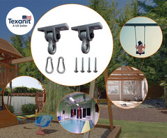 Heavy Duty Bronze Swing Hangers Screws Bolts Included over 5000 Lb Capacity Play