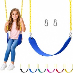 Pre-Assembled Swing Seat Kit – Easy Install with Heavy Duty Chains & Snap Hooks