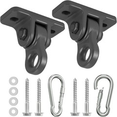 Heavy Duty Porch Swing Hangers Kit, with Screws Bolts for Wooden Sets Playground