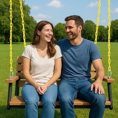 2 Pcs 87” PVC Coated Swing Chain Heavy Duty Hanging Swing Hardware Kit with …