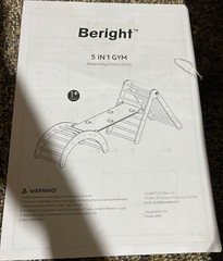 Beright 5 In 1 Pikler Triangle Gym Foldable Climbing Triangle Ladder Toy