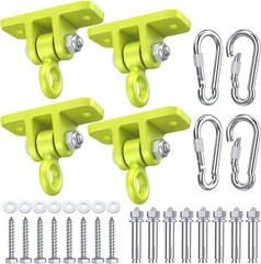 4 Pack Heavy Duty Swing Swingset Hangers for Wooden Sets Playground Outdoor
