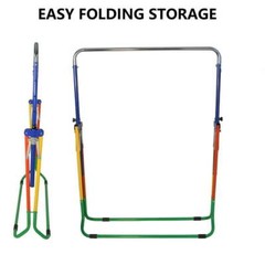 Kids Gymnastics Training Bar 5-in-1 Set + Tumble Mat, Swing Seat, Rings, Horizon