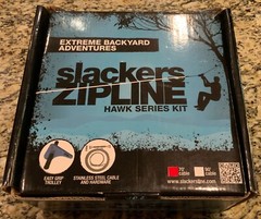 Slackers Zipline 70’ Hawk Series Kit Flyer Trolley Hardware 200 Lbs New Open Box