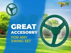 SWING SET STUFF DELUXE STEERING WHEEL GREEN playground accessories playset 0002