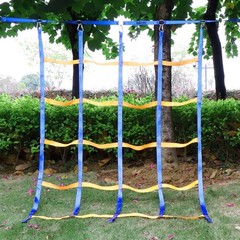 Climbing Net for Kids Outdoor, Portable Ninja Cargo Net Rope Ladder Monkey Ba…