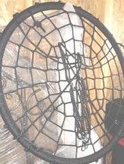 lounge kids outdoor circle Net Swing 60″ fully assembled Tree Swing