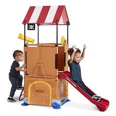 Play & Fold Away Toddler Climber, Kids Playhouse for Ages 2-5 Pirate Ship