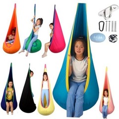HiCamer Sensory Swing for Kids Indoor and Outdoor Pod Hammock Chair Seat Teal