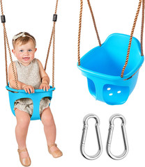 Acorn Adventures Toddler Swing Seat – Baby Bucket Swing for Outdoor Backyard & P