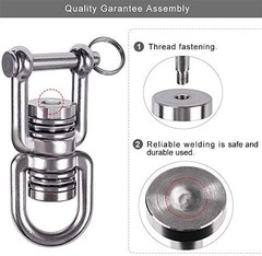 Heavy-Duty 360° Swing Swivel with 2 Bearings for Indoor/Outdoor Use