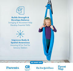 Sensory Swing for Kids & Adults – Holds 300Lbs, Indoor Sensory Swing for Hug lik