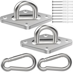 2 Pack Heavy Duty Hammock Hanging Kit 1000Lbs Holding Capacity for Porch