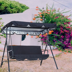 Swing Canopy Replacement Top, 3 Seat Outdoor Patio Swing Canopy Replacement Cove