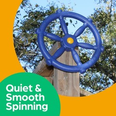 Pirate Ship Wheel Toy For Kids Outdoor Playhouse Easy To Install 12 Inch Diam…