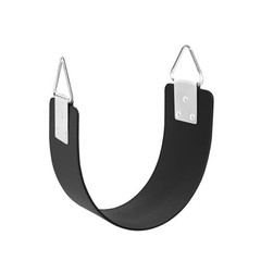 Black Heavy Duty Swing Seat with Metal Triangle Ring, 30.4×5.9 Inch