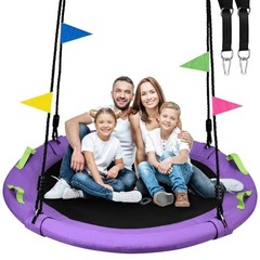Tree Swing, 60 inch Larger Saucer Swing for Whole Family, 900lbs Weight 60 Inch