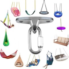 Stainless Steel Heavy Duty Swing Hanger, Eye Hooks with Brackets Wooden and C…