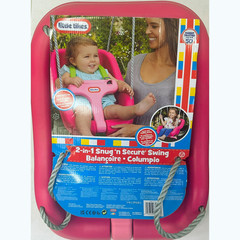 Little Tikes 2-in-1 Snug & Secure Swing High Back Magenta Baby Toddler Seat