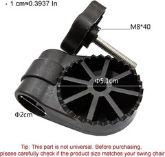 Timyrimy Garden Swing Plastic Fittings Type 2 to Attach Canopy Frame to Swing