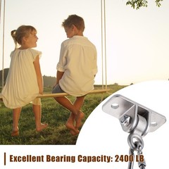 Swing Hangers 304 Stainless Steel with Locking Snap Hooks, Heavy Duty Swing H…