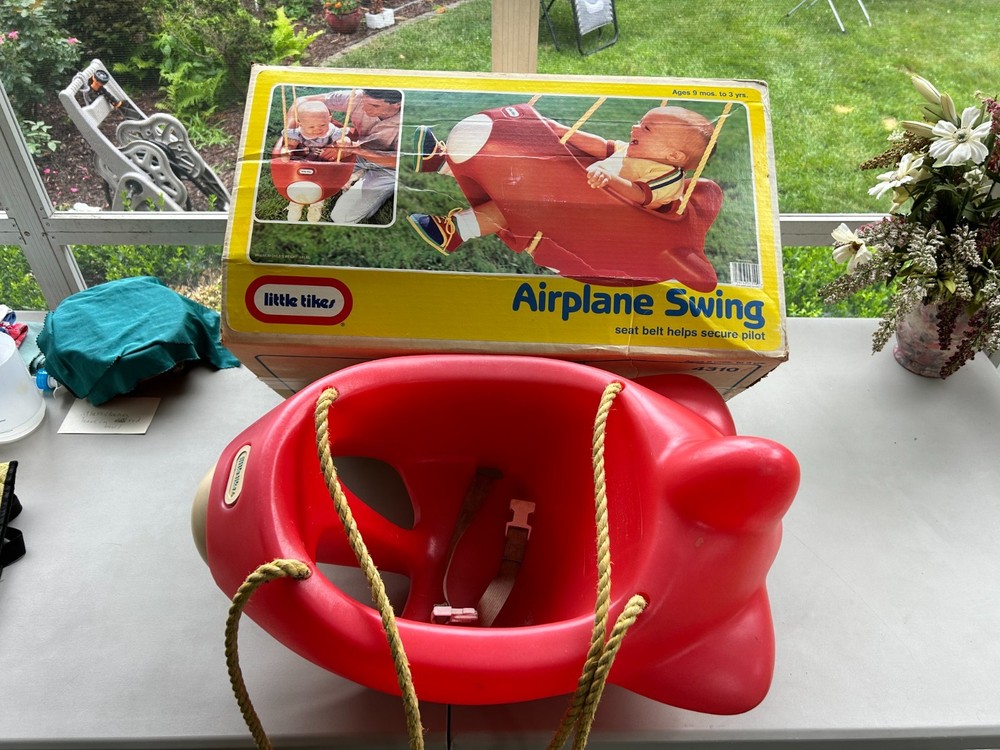 Vintage Little Tikes Airplane swing for baby/toddler